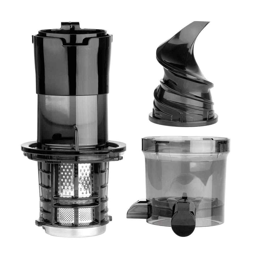 Gastroback Entsafter Slow Juicer Vita Fresh 40146 Einfach zu montieren und zu reinigen: Einfüllschacht, Sieb, Pressschnecke und
Saftbehälter bestehen aus nur drei Teilen, spülmaschinengeeignet Gastroback Entsafter Slow Juicer Vita Fresh 40146 Kaltentsafter | Extra Großer Einfüllschacht, Einfüllabdeckung, leichte Reinigung dank weniger Teile, spülmaschinengeeignet, 200 Watt, 50 U /Min, für Obst Gemüse Kräuter Beeren Gräser, dunkel getönter Einfüllschacht und Saftschale für zusätzlichen Vitaminschutz, BPA frei, robuste Pressschnecke mit Edelstahlkern, Rücklauf, Überhitzungsschutz, sehr leise, Kompakte Größe 17,8 x 15,2 x 45 cm, 0,8 L Saftbehälter, 2,7Kg