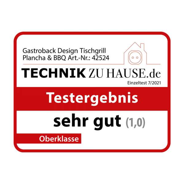 GASTROBACK® Tischgrill - 42524 Design Tischgrill Plancha & BBQ