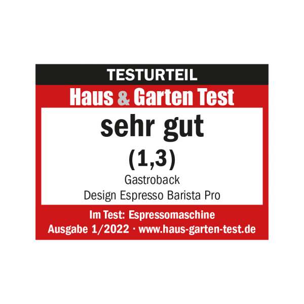 GASTROBACK® Siebträgermaschine - 42616 - Design Espresso Barista Pro