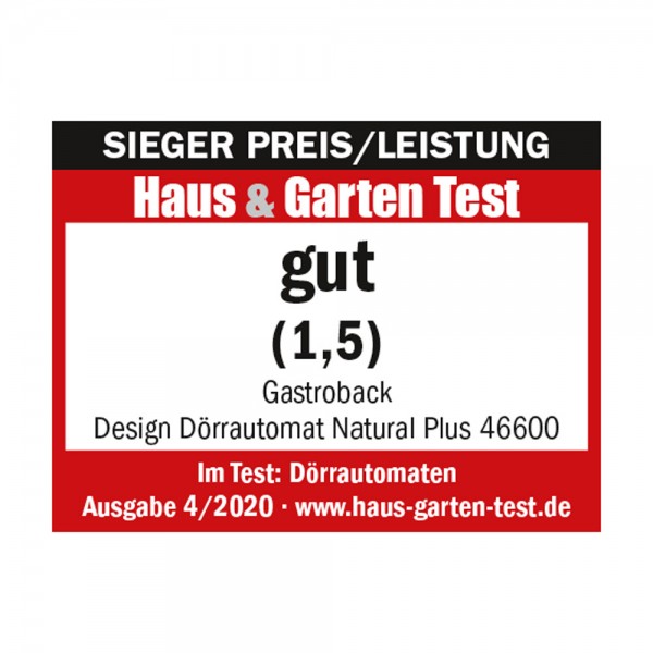 GASTROBACK Dörrautomat - 46600 - Design Dörrautomat Natural Plus